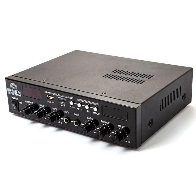 pa Hot Selling Professional 60 Watts Mini Mixing Power Audio Amplifier for Home Use