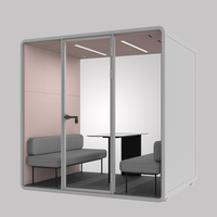 Cabine vocale mobile intimité pour hôtel Pod d'enregistrement vivant Jardin Intérieur Préfabriqué Insonorisé Bureau Travail Réunion Pod
