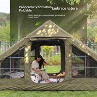 Tente de camping gonflable pour les passionnés de voyages en autonomie, en tissu Oxford durable, bonne ventilation, grand espace