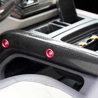 Nouveau Kit de coupe en Fiber de carbone pour accoudoir central de voiture Kits d'intérieur de Surface pour Land Rover Defender 110 accessoires intérieur