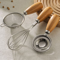Filtre en acier inoxydable 304, séparateur portable de blancs d'œufs pour aliments complémentaires pour bébés, ensemble de pâtisserie, mélangeur manuel pour œufs