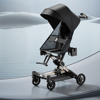 Poussette bébé pliable légère et personnalisable à 4 roues en métal, véhicule multifonctionnel pour enfants, idéal pour l'extérieur