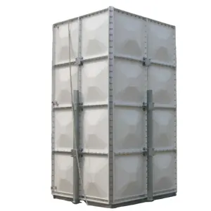 No leaking customized panel size grp frp water storage tank for roof of building