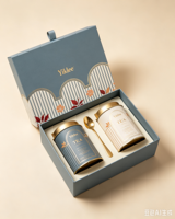 Nouvelle boîte cadeau personnalisable en forme de pot à café arabe, ensemble de tasses à thé, boîte en papier, tasses vintage, mug à boire, boîte à tasses en céramique d'Arabie Saoudite