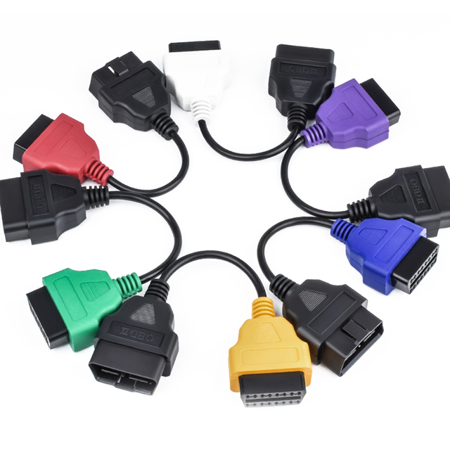 Fiat Multi ECU Scan for Fiat Ecuscan Adapter Cable Bundle OBD Extended Cable Obd Cables