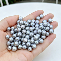 Perles d'eau douce naturelles multicolores à haute brillance Muses Jewels, sans trou, 6 mm-7 mm, perles rondes pour la fabrication de bijoux DIY