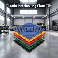 Grille en plastique emboîtable haute résistance, légère, multicolores, antidérapante, pour sol drainant, idéale pour les laveries automobiles, ateliers et garages.