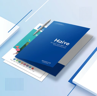 Dossier de présentation professionnel de luxe pour entreprise, conception personnalisée d'un cahier de propositions A4 sur une page, imprimé offset sur papier couché, avec enveloppe