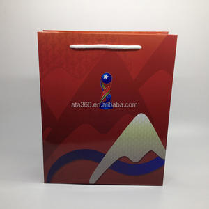 1 disesuaikan hadiah mewah tas kertas Kraft dengan Logo Anda sendiri dicetak kecil kertas belanja Natal tas kemasan untuk bisnis - Product Image 4