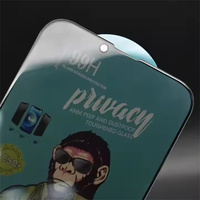 Protection d'écran en verre trempé anti-statique 99H à haute teneur en aluminium, grand arc, confidentialité, pour iPhone 15 16 Plus 17 Pro Max, accessoire mobile
