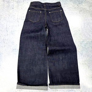 Jean Manufacturer Custom High Waist Wide Leg Japanese Salvage Raw Selvedge <strong>Bootcut</strong> Baggy Jean <strong>Trouser</strong> Flared Denim Pant for <strong>Men</strong> - Product Image 4