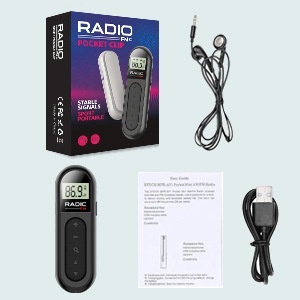 Mini <span class=keywords><strong>Radio</strong></span> Recargable Transfronteriza con Pantalla Digital, Tamaño de Bolsillo, Portátil, para Personas Mayores, <span class=keywords><strong>Radio</strong></span> FM con Clip Trasero para Reuniones - Product Image 2
