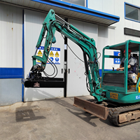 Poutre de nivellement inclinable et non inclinable pour excavatrice R120/DX60 - Idéale pour la préparation de plateformes, de parkings et de chantiers de construction