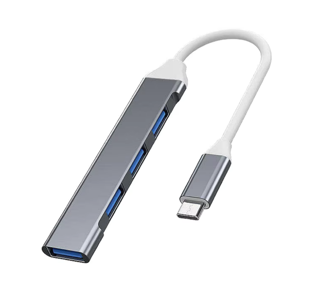 USB 3.0 Type C 4 in 1 USB Hub Multi Port Splitter High Speed Data Transfer Portable Extension Dock Adapter for LaptopAccessories