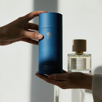 Laminage mat personnalisé Personnalité de luxe Conception Cylindre Parfum cosmétique Huiles essentielles Soins de la peau Bougie Emballage Tube en papier
