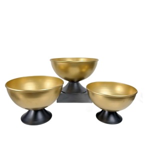 Maceta de estilo chino con forma de tazón, de hierro, de boca ancha, para plantas decorativas de interior, para el hogar, escritorio o suelo. - Product Image 5