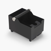 Boîte à café 2-en-1 en acier inoxydable, bac à marc d'espresso, seau à résidus de poudre, idéal pour les cafés, les maisons, accessoires pour barista