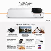 Nouveau smartphone OPPO Find X10 Pro Max 2026, triple appareil photo Hasselblad de 200 MP, chipset Dimensity 9600 Pro, écran 6,78 pouces