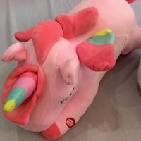 Lampe de nuit LED licorne arc-en-ciel 2025, peluche douce en coton PP, jouet lumineux pour cadeaux de fête et d'anniversaire