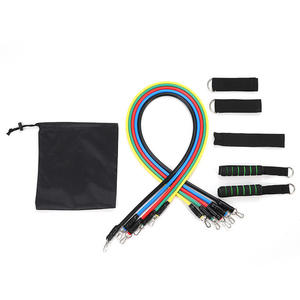 Ensemble de tubes de bandes de résistance au latex réglables à 5 niveaux de haute qualité pour l'entraînement de fitness en salle de sport - Product Image 4