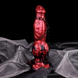 N-RF5293 Monster <b>Dildo</b> Fantasy Horse Soft Anal <b>Dildo</b> with Big Knot Dog Knot <b>Dildo</b> with Suction Cup Men's Anal Toy - Product Image 1