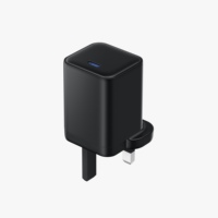 Chargeur USB PD65W GaN, matériau ignifuge pour PC, entrée 100-240V~ 50/60Hz, tête de chargeur de voyage