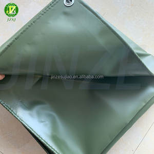 Ignifuge 450 Gsm 620 Gsm 650gsm 700gsm 800 Gsm <span class=keywords><strong>900g</strong></span> 0.55mm Couleur verte 6x4 m 20x20 1000d Bâche en <span class=keywords><strong>PVC</strong></span> avec oeillet 4x5 - Product Image 3