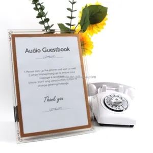 Vintage Audio Guest Book Record Messages Left by Attendees at Your Special Event, Its Like Leaving a Voicemail Message