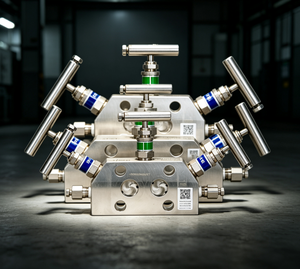 Rosemountt 305 Five Block and Bleed Manifold 6000 PSI pour la calibration différentielle - Product Image 1
