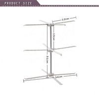 3 Layer Flower Drying Rack Stand Cake Decorating Sugarcraft Fondant Detachable Paste Flower Rack Practical Baking Tools