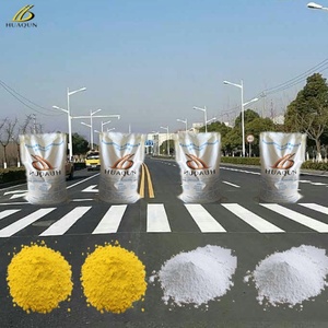 HUA QUN Factory Supply Yellow White Strong Adhesion Thermoplastic Road Marking <b>Paint</b> Hot Melt Road Marking Powder <b>Paint</b> - Product Image 3