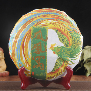 Thé Pu'er brut Fenghuangwo 357g, gâteau au goût sucré, expédition directe de l'usine - Product Image 1