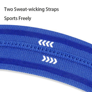 Bandeau d'entraînement <span class=keywords><strong>de</strong></span> performance avec deux guides <span class=keywords><strong>de</strong></span> transpiration en silicone, tissu <span class=keywords><strong>l</strong></span>éger et doux au toucher pour <span class=keywords><strong>l</strong></span>'entraînement et la course - Product Image 3