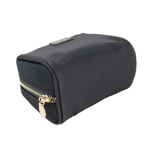 Nouvelle trousse de toilette portable imperméable en PU, sac de maquillage en cuir en forme de coquille avec logo personnalisé et dragonne - Product Image 3