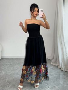 Vestido Tubo con Bordado Floral, Sexy y Casual para Mujer, Verano 2026 - Product Image 6