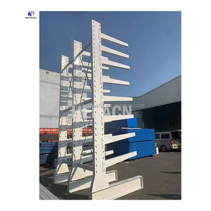 Rayonnage d'entrepôt personnalisé étagères industrielles en porte-à-faux double face robuste pour le stockage des barres d'armature - Product Image 1