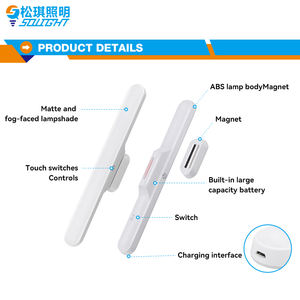 Armoire <span class=keywords><strong>de</strong></span> chambre à coucher <span class=keywords><strong>de</strong></span> haute qualité, éclairage LED sans fil à détecteur <span class=keywords><strong>de</strong></span> mouvement rechargeable par USB, 30 cm - Product Image 2