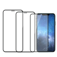 Produit le plus récent, protection d'écran de téléphone portable en verre trempé à large arc en aluminium, couverture complète pour iPhone/Samsung Series