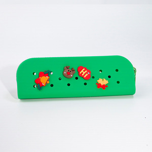 Biểu Tượng Tùy Chỉnh Croc Lỗ Silicone Bút Chì Trường Hợp Trở Lại Trường Học Văn Phòng Phẩm Trẻ Em Sáng Tạo Dễ Thương DIY Bút Túi Đa Chức Năng Lưu Trữ Pouch - Product Image 6