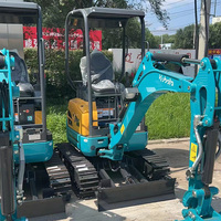 Mini-excavatrice Kubota U17 d'occasion, 1,7 tonne, excavatrice hydraulique sur chenilles, machine de construction compacte à vendre