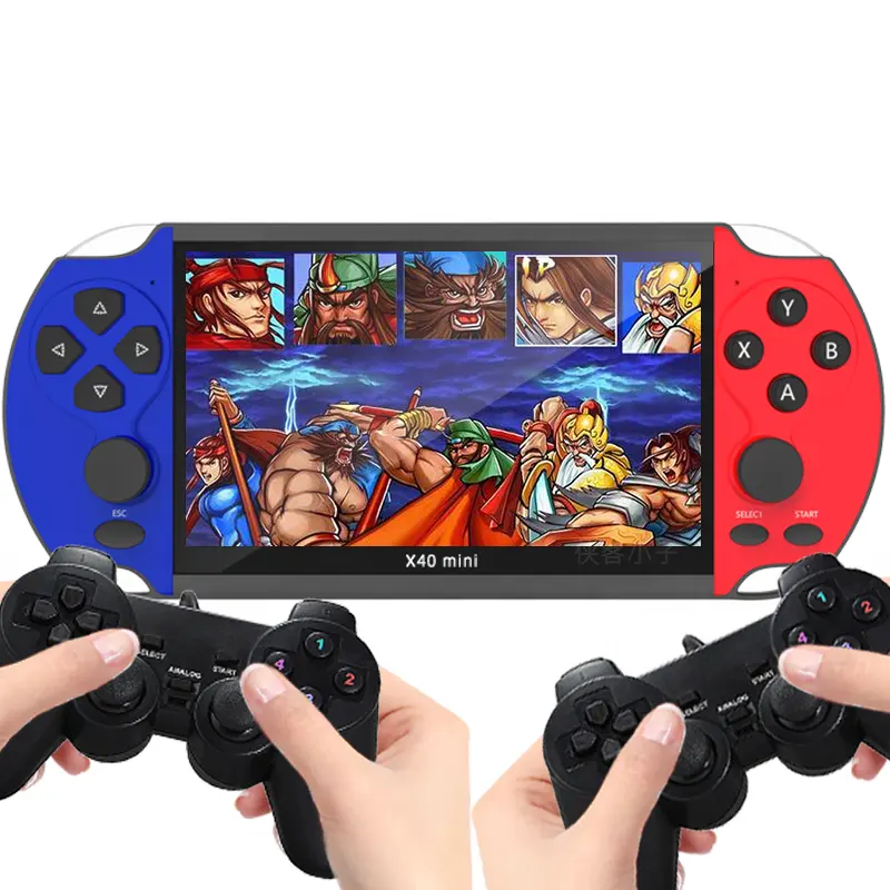 X40 Mini 6.5 Inch Handheld Game Console 8Gb for Mini Pocket Game Player