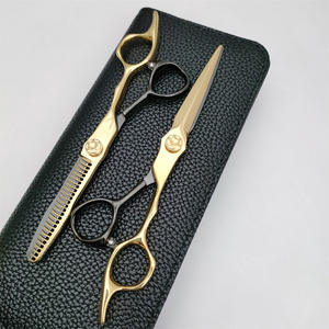 Ciseaux à cheveux Golden Hair Scissors Vg10 en acier inoxydable, 6,0 pouces, ciseaux à effiler à long manche, ciseaux plats pour la coupe de cheveux - Product Image 4