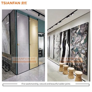 Mới ra mắt Acrylic Rack hiển thị tráng men tấm gạch Giá Kính công nghiệp hiển thị phiến đá cẩm thạch đứng - Product Image 4