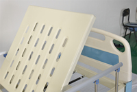 Lit médical pliable électrique/manuel à 3 fonctions pour soins à domicile et hôpital, avec roulettes indépendantes, couleur personnalisable, garantie de 2 ans