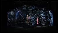 2025 nouvel effet personnalisé taille 3D holographique maille écran de Projection pour mariage défilé de mode scène utilisation extérieure