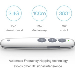 Lápiz Multifunción para Presentaciones PPT, Lápiz Electrónico para Enseñanza con Luz Roja y Control Remoto - Product Image 4