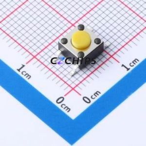 TP10723545 Tactile Switch SMD-4P,6x6mm Switch Single Pole Single Throw Round Button 3.5N Vertical Mount - Product Image 1