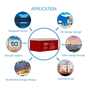 High Performance Deep Cycle Lead Acid Agm 12V 150AH High Low Temperature Battery For Energy Storage Base Station Application