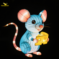 Dua belas tanda zodiak Cina tikus tema hewan Dekorasi lentera untuk tampilan lentera