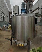 Cuve de mélange chimique SS304 avec agitateur, équipement de mélange, machine de fabrication de savon liquide, mélangeur électrique pour liquide vaisselle